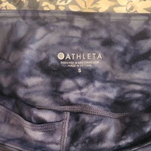 Athleta Blue Tie-Dye Leggings
